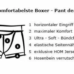 Blitzangebot 👍 HOM HO1 Boxer Brief 359520/0003 Trunk, Baumwolle, Weiß, White 🔥 -Wäsche Verkaufsladen 234521 norm3