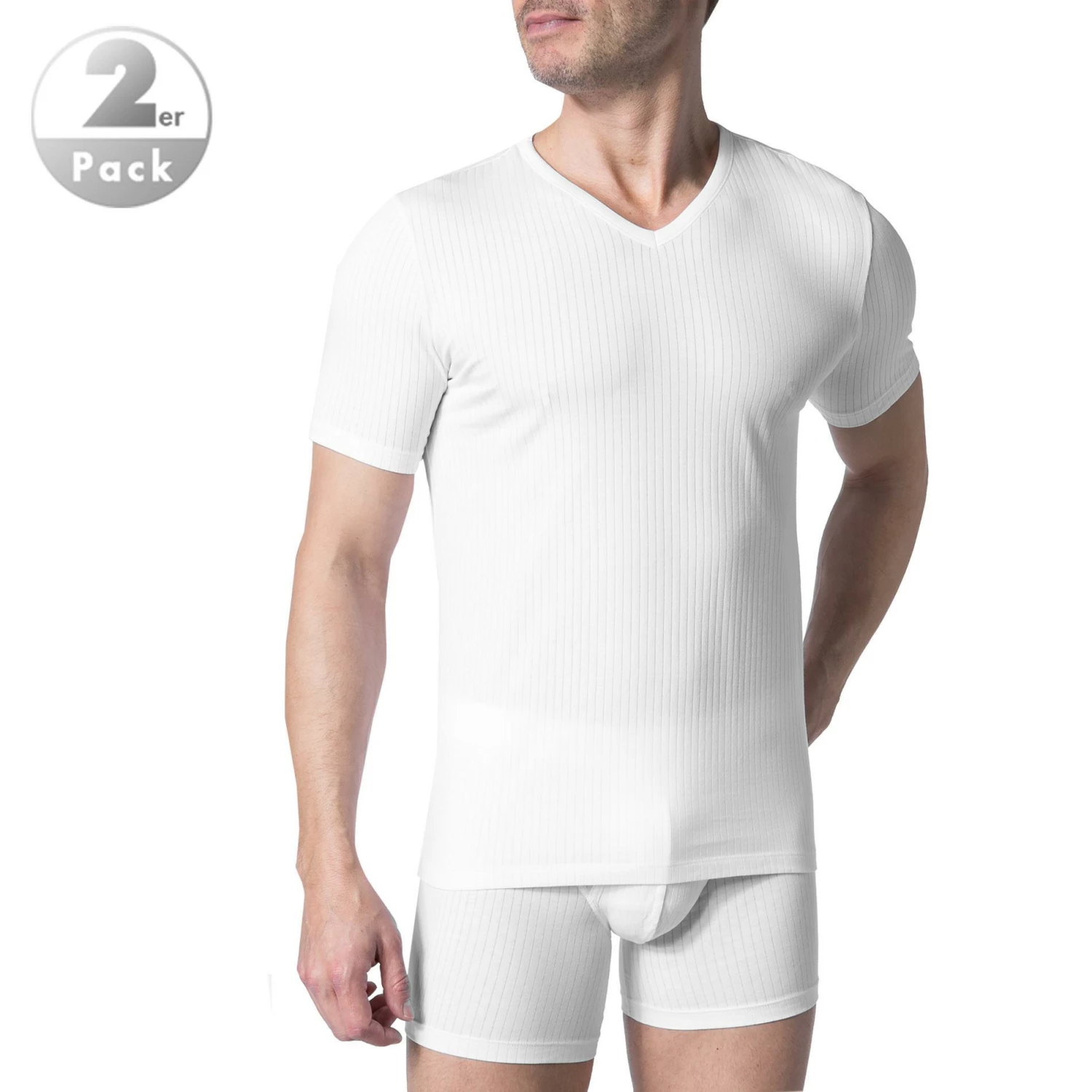 Blitzangebot 💯 Schiesser Authentic V-Shirt 2er Pack 145372/100 T-Shirts, Baumwoll-Stretch, Weiß 👏 1 Blitzangebot 💯 Schiesser Authentic V-Shirt 2er Pack 145372/100 T-Shirts, Baumwoll-Stretch, Weiß 👏