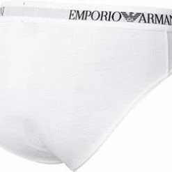 Bester Verkauf 👏 EMPORIO ARMANI Brief 2er Pack 111321/CC722/04710 Slips, Baumwolle, Weiß 😉 -Wäsche Verkaufsladen 239831 norm3