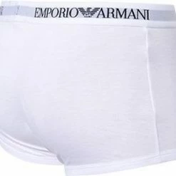 Aktion 😍 EMPORIO ARMANI Trunk 2er Pack 111613/CC722/04710 Trunks, Baumwolle, Weiß 😉 -Wäsche Verkaufsladen 239838 norm3