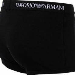 Bestpreis 👏 EMPORIO ARMANI Trunk 2er Pack 111613/CC722/07320 Trunks, Baumwolle, Schwarz 🔥 -Wäsche Verkaufsladen 239839 norm3