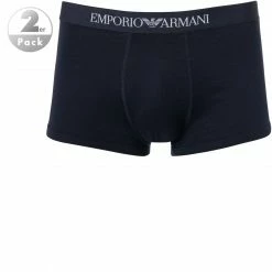 Top 10 🥰 EMPORIO ARMANI Trunk 2er Pack 111613/CC722/27435 Trunks, Baumwolle, Marineblau, Marine 🎉