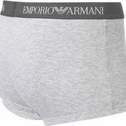Angebote 👍 EMPORIO ARMANI Trunk 3er Pack 111610/CC722/94235 Trunks, Baumwolle, Hellgrau-marineblau-schwarz, Marine-grau-schwarz ⭐ -Wäsche Verkaufsladen 239847 norm5