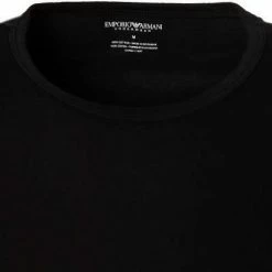Brandneu ✔️ EMPORIO ARMANI T-Shirt 2er Pack 111647/CC722/07320 T-Shirts, Baumwolle, Schwarz ⌛ -Wäsche Verkaufsladen 239851 norm2