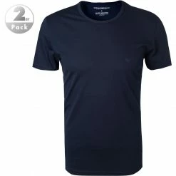 Angebote 😀 EMPORIO ARMANI T-Shirt 2er Pack 111647/CC722/27435 T-Shirts, Baumwolle, Marineblau, Marine ❤️