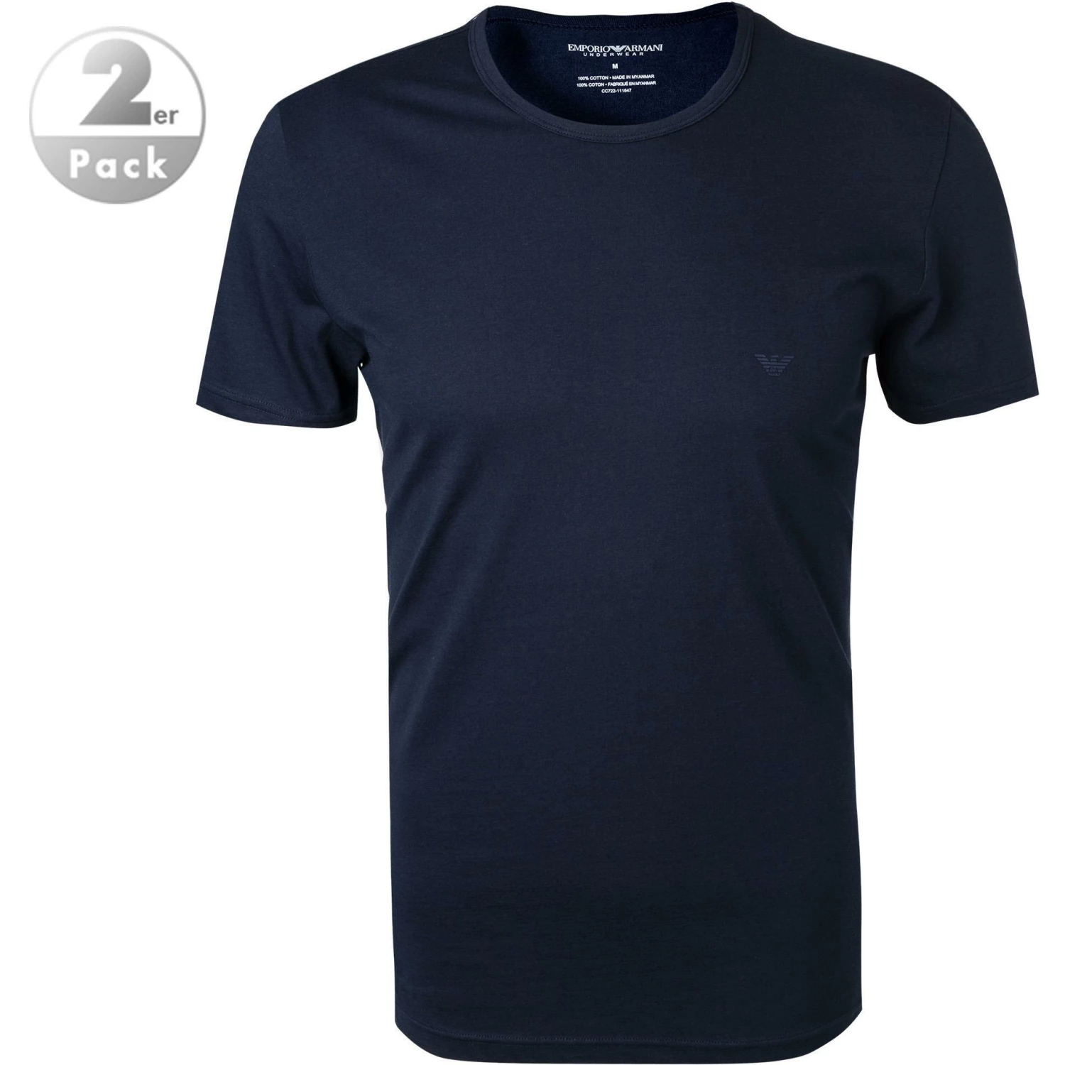 Angebote 😀 EMPORIO ARMANI T-Shirt 2er Pack 111647/CC722/27435 T-Shirts, Baumwolle, Marineblau, Marine ❤️ 1 Angebote 😀 EMPORIO ARMANI T-Shirt 2er Pack 111647/CC722/27435 T-Shirts, Baumwolle, Marineblau, Marine ❤️
