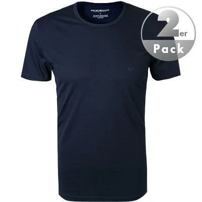 Angebote 😀 EMPORIO ARMANI T-Shirt 2er Pack 111647/CC722/27435 T-Shirts, Baumwolle, Marineblau, Marine ❤️ 2 Angebote 😀 EMPORIO ARMANI T-Shirt 2er Pack 111647/CC722/27435 T-Shirts, Baumwolle, Marineblau, Marine ❤️ – Bild 2