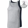 Besorgen 🧨 EMPORIO ARMANI Tank Top 2 Pack 111612/CC722/15935 Tanktops, Baumwolle, Hellgrau-navy, Marine-grau 👏