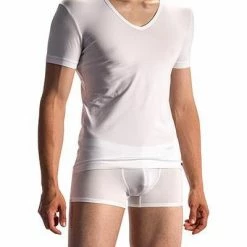 Großhandel 😍 Olaf Benz RED1601 V-Shirt (Low) 107419/1000 T-Shirt, Baumwoll-Stretch, Weiß, White 🔔 -Wäsche Verkaufsladen 241651 norm