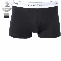 Coupon ✨ Calvin Klein Underwear Calvin Klein MODERN COTTON 2er Pack NB1086A/BHY Trunks, Baumwoll-Stretch, Schwarz-grau ⭐