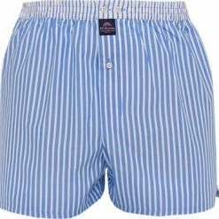 Budget ⭐ MC ALSON Boxer-Shorts 0234/hellblau Boxershorts, Baumwolle, Hellblau-weiß gestreift 🎉