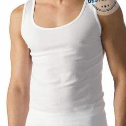 Bester Verkauf 💯 Mey CASUAL COTTON Athletic-Shirt 49000/101 Tanktop, Baumwolle, Weiß, White 😉