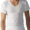 Billig 🥰 Mey CASUAL COTTON V-Neck 49007/101 T-Shirt, Baumwolle, Weiß, White 🎉