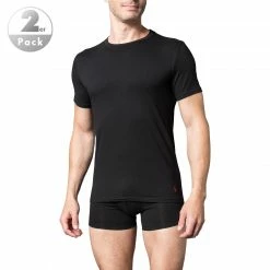 Top 10 🔔 Polo Ralph Lauren T-Shirt 2 Pack 714621944001 T-Shirts, Baumwoll-Stretch, Schwarz, Black ✨
