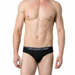 Neu 🔔 Polo Ralph Lauren Brief 3er Pack 714513423007 Slips, Baumwoll-Stretch, Weiß-hellgrau-schwarz, White-grey-black 🥰 -Wäsche Verkaufsladen 246874 norm3