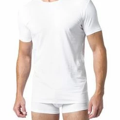 Billig ❤️ DEREK ROSE Pima Cotton Crew-Neck 8005/JACK001WHI T-Shirt, Baumwolle, Weiß 🛒