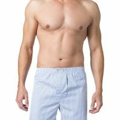 Neu 🔥 DEREK ROSE Classic Boxer Shorts 6000/JAME001BLU Boxershorts, Baumwolle, Hellblau-weiß gestreift 🌟