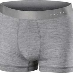Billig ❤️ Falke Men Ergonomic Sport Boxer 33428/3757 Trunks, Regular Fit, Seide-Wolle, Heiigrau meliert, Grey 🧨