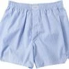 Auslauf 🛒 van Laack 141786/BOXER/720 Boxershorts, Baumwolle, Hellblau gestreift, Hellblau-weiß 😀