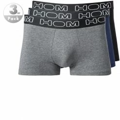 Beste Bewertungen von 🎁 HOM Boxerlines Boxer Briefs 3er Pack 400387/V002 Trunks, Baumwoll-Stetch, Grau-blau-schwarz, Multicolour ✔️