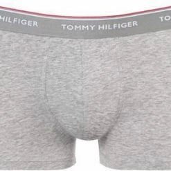 Am billigsten 😀 Tommy Hilfiger Trunks 3er Pack 1U87903842/004 Baumwoll-Stretch, Weiß-schwarz-grau, Schwarz-grau-weiß 💯 -Wäsche Verkaufsladen 261246 norm2