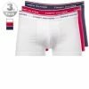 Besorgen ⌛ Tommy Hilfiger Trunks 3er Pack 1U87903842/611 Baumwoll-Stretch, Navy-weiß-rot, White-red-peacoat 👍