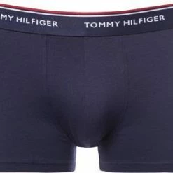 Besorgen ⌛ Tommy Hilfiger Trunks 3er Pack 1U87903842/611 Baumwoll-Stretch, Navy-weiß-rot, White-red-peacoat 👍 -Wäsche Verkaufsladen 263136 norm3