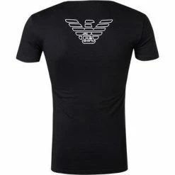 Schlussverkauf 💯 EMPORIO ARMANI V-Neck 110810/CC735/00020 T-Shirt, Baumwolle, Schwarz 🥰 -Wäsche Verkaufsladen 266940 norm3