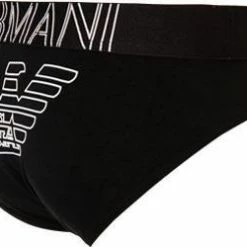 Besorgen 🌟 EMPORIO ARMANI Brief 110814/CC735/00020 Slip, Baumwoll-Stretch, Schwarz, Schawrz 👍 -Wäsche Verkaufsladen 266943 norm3