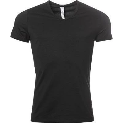 Coupon 😉 HOM Classic V-Shirt 400206/0004 T-Shirt, Baumwolle, Schwarz, Black ❤️ 1 Coupon 😉 HOM Classic V-Shirt 400206/0004 T-Shirt, Baumwolle, Schwarz, Black ❤️