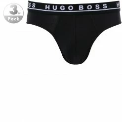 Billig 👍 BOSS Brief 3er Pack 50325402/001 Slips, Baumwolle, Schwarz, Black ✔️