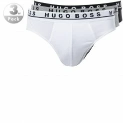 Am billigsten 🧨 BOSS Brief 3er Pack 50325402/999 Slips, Baumwolle, Schwarz-weiß-grau, Assorted ⌛