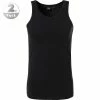 Schlussverkauf 🥰 BOSS Tank Top 2er Pack 50325406/001 Tanktops, Baumwoll-Stretch, Schwarz, Black 🔔