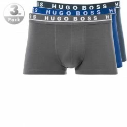 Schlussverkauf 🌟 BOSS Trunk 3er Pack 50325403/487 Trunks, Baumwolle, Navy-azur-anthrazit, Open blue 🧨