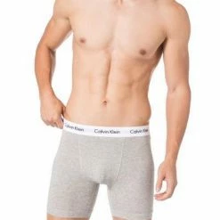 Auslauf 🤩 Calvin Klein Underwear Calvin Klein COTTON STRETCH 3er Pack NB1770A/MP1 Trunks, Baumwolle, Schwarz-weiß-grau 🎉 -Wäsche Verkaufsladen 281904 norm3