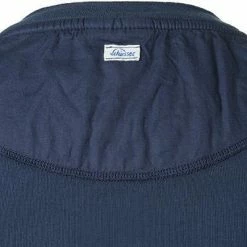 Brandneu 🎉 Schiesser Revival Karl-Heinz 👕 Shirt 1/1 160097/803 Longsleeve, Baumwolle, Dunkelblau 🤩 -Wäsche Verkaufsladen 283810 norm3