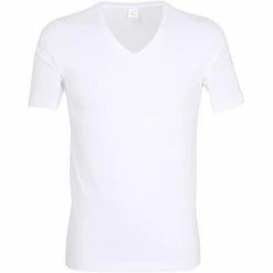 Großhandel ❤️ bugatti 👚 Shirt 1/2-Arm V-Neck 50004/6061/110 T-Shirt, Baumwolle, Weiß, White-light-solid 😍