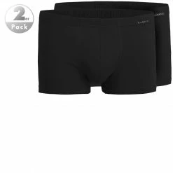 Großhandel ⭐ bugatti Pants 2er-Pack 50015/6061/930 Trunks, Baumwolle, Schwarz, Black-dark-solid 🥰
