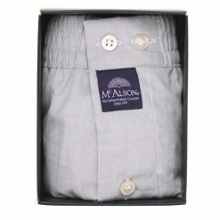 Bester Verkauf 🥰 MC ALSON Boxer-Shorts 0400/grau Boxershorts, Baumwolle, Hellgrau meliert 🔥 -Wäsche Verkaufsladen 285597 norm3