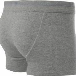 Schlussverkauf 🌟 Schiesser Revival Karl-Heinz Shorts 160099/202 Trunk, Baumwolle, Grau, Grau-melange 🥰 -Wäsche Verkaufsladen 291911 norm3