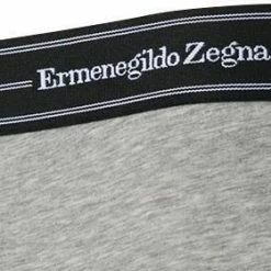 Neu 🎁 Ermenegildo Zegna Stretch Co. Trunk N2LC60010/020 Baumwolle, Grau meliert, Grau 👍 -Wäsche Verkaufsladen 292074 norm2