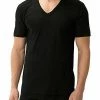 Billig ❤️ Zimmerli Business Class 👚 Shirt 222/1472/86 T-Shirt, Baumwolle, Schwarz 👍