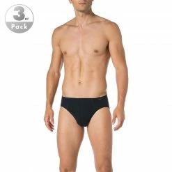 Bestes Angebot 😉 Schiesser Essential Supermini 3er Pack 205221/803 Slips, Baumwolle, Navy, Dunkelblau 😀