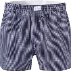 Bestpreis 😉 Novila Shorts 9554/055/204 Boxershorts, Baumwolle, Dunkelblau-weiß kariert, Marine 🎉