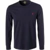 Auslauf ✨ Polo Ralph Lauren Longsleeve 710671468/024 Longsleeeve, Custom Slim Fit, Baumwolle, Dunkelblau, Nachtblau 😀