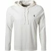 Coupon 💯 Polo Ralph Lauren Longsleeve 710652669/021 Longsleeve Hoodie , Baumwolle, Wollweiß, Wollweiß-dunkelblau 😉