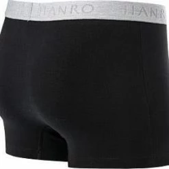 Budget ❤️ HANRO Pants 2er Pack 07 3078/0019 Trunks, Baumwolle, Schwarz, Black 🧨 -Wäsche Verkaufsladen 311266 norm2