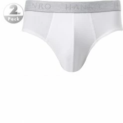 Blitzangebot 🎁 HANRO Briefs 2er Pack 07 3075/0101 Slips, Baumwolle, Weiß, White 🧨