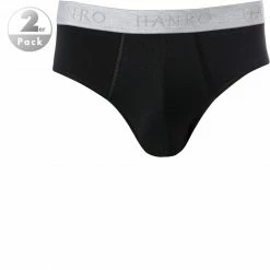 Bestes Angebot 🔥 HANRO Briefs 2er Pack 07 3075/0019 Slips, Baumwolle, Schwarz, Black ❤️