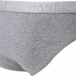 Bestpreis 👏 HANRO Briefs 2er Pack 07 3075/1961 Slips, Baumwolle, Grau meliert, Light melange ✨ -Wäsche Verkaufsladen 311300 norm2